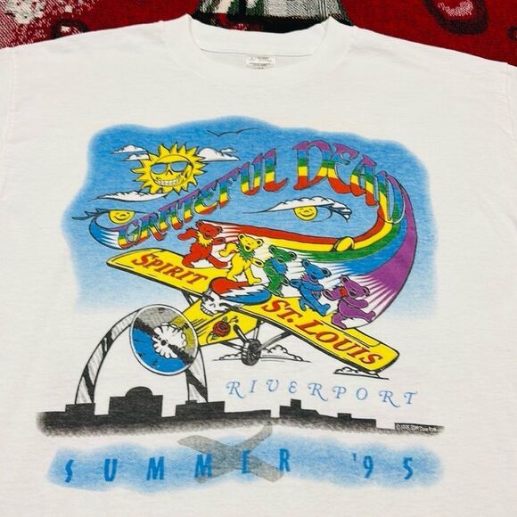 Vintage Grateful Dead 1995 Riverport Spirit St. Louis Summer Tour Shirt - Picture 4 of 6